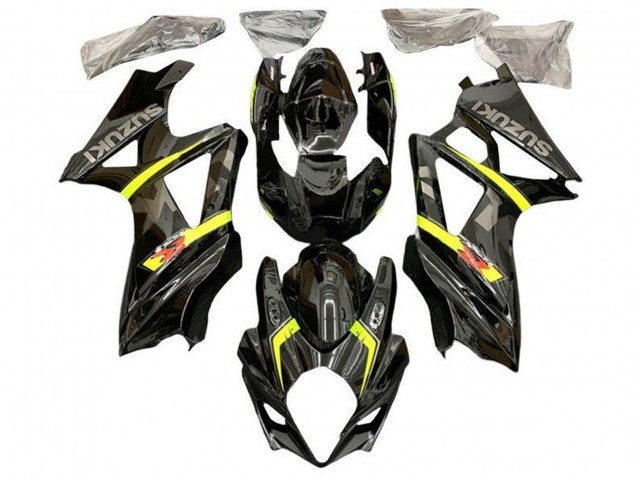 2007-2008 Suzuki GSXR 1000 Motorcycle Fairings - Black Yellow Red Grey Australia