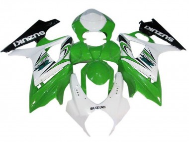 Affordable 2007-2008 Suzuki GSXR 1000 Motorcycle Fairing - White Green Black Australia