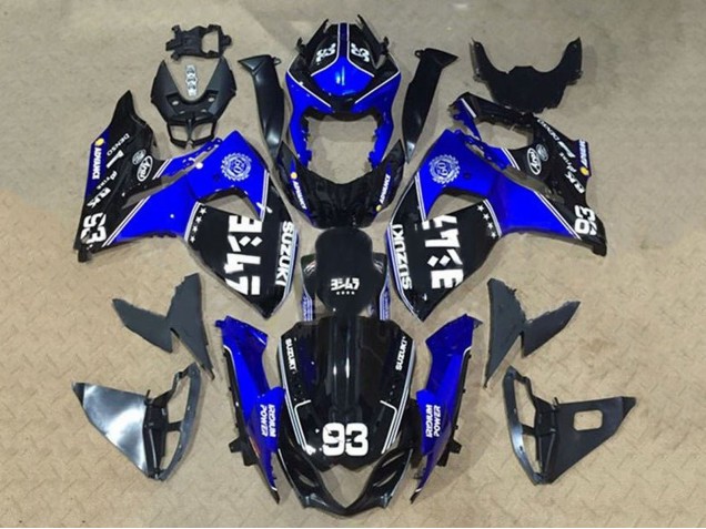 2009-2016 Suzuki GSXR 1000 Motorcycle Fairings - Black Blue White 93 Australia
