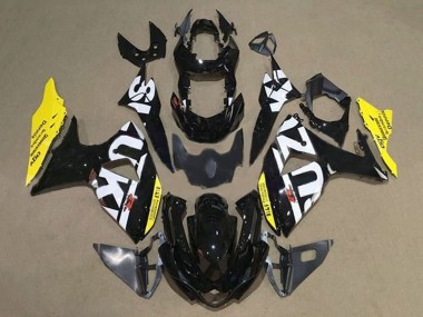 Affordable 2009-2016 Suzuki GSXR 1000 Motorcycle Fairings - Black White Yellow Australia