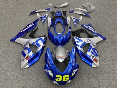 Affordable 2009-2016 Suzuki GSXR 1000 Motorcycle Fairings - Blue Silver 36 Australia