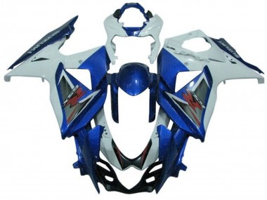 Affordable 2009-2016 Suzuki GSXR 1000 Bike Fairings - White Blue Silver Australia