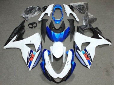 Affordable 2009-2016 Suzuki GSXR 1000 Bike Fairings - White Blue Black Australia