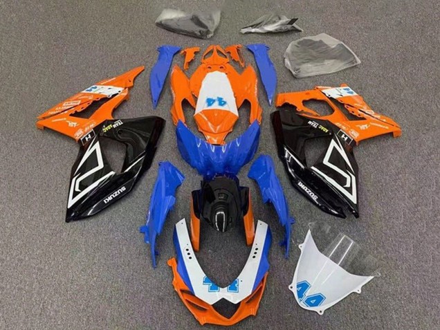 2009-2016 Suzuki GSXR 1000 Motorcycle Fairings - Orange Blue Black Australia