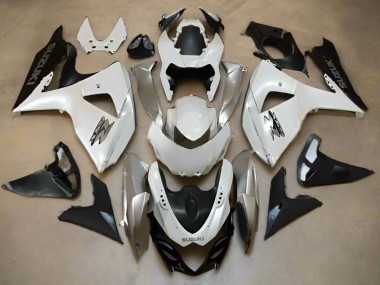 Affordable 2009-2016 Suzuki GSXR 1000 Motorcycle Fairings - Pearl White Silver Matte Black Australia