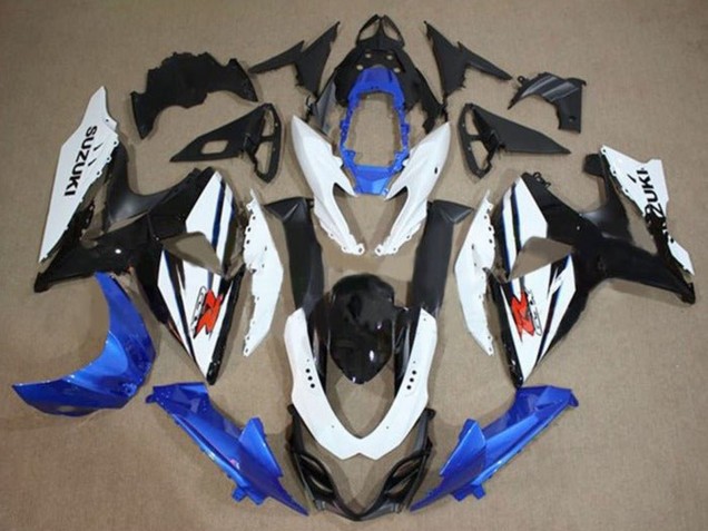 2009-2016 Suzuki GSXR 1000 Motorcycle Fairings Kit - White Blue Black Australia
