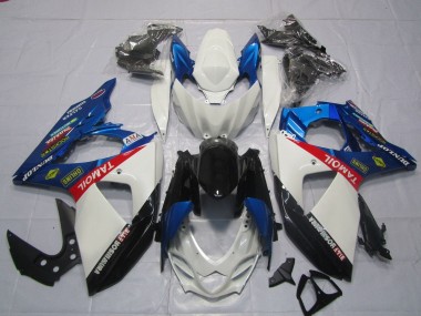 Affordable 2009-2016 Suzuki GSXR 1000 Motorcycle Fairings - White Blue Red Black TaMobil Australia