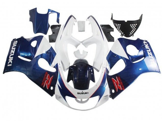 1996-2000 Suzuki GSXR 600 / GSXR 750 Motorcycle Fairings - White Blue Red Australia