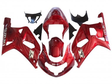 Affordable 2001-2003 Suzuki GSXR 600 / GSXR 750 Motorcycle Fairings - Red Chrome Australia