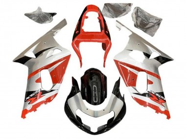 Affordable 2001-2003 Suzuki GSXR 600 / GSXR 750 Motorcycle Fairings - Silver Red Glossy Black Australia
