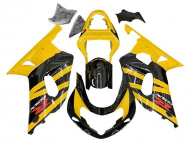 Affordable 2001-2003 Suzuki GSXR 600 / GSXR 750 Motorcycle Fairings - Yellow Black Stripe Red Australia