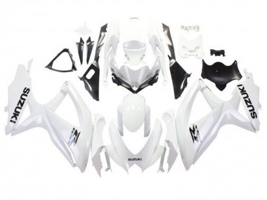 Affordable 2008-2010 Suzuki GSXR 600 / GSXR 750 Motorcycle Fairings - White Black Australia