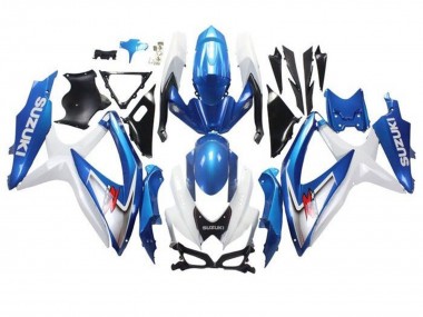 Affordable 2008-2010 Suzuki GSXR 600 / GSXR 750 Motorcycle Fairings - White Light Blue Red Australia