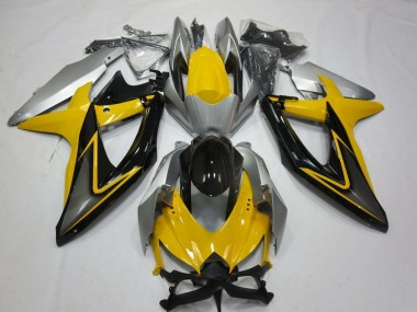 Affordable 2008-2010 Suzuki GSXR 600 / GSXR 750 Motorcycle Fairings - Yellow Silver Grey Black Australia