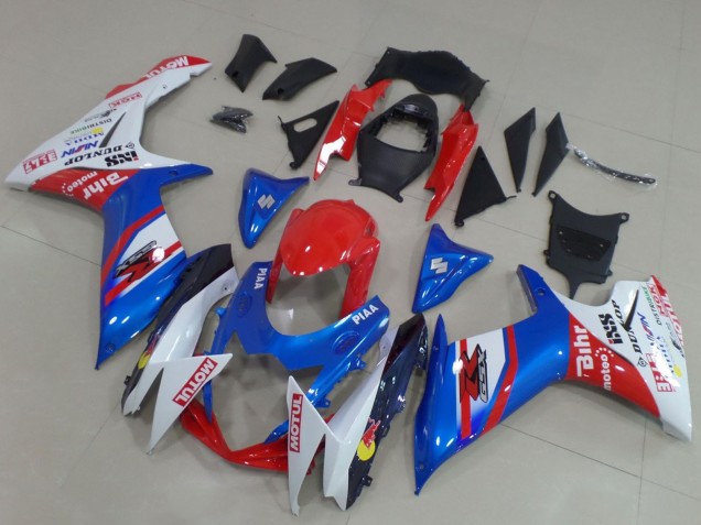 2011-2024 Suzuki GSXR 600 / GSXR 750 Motorcycle Fairings - Blue Red White Australia