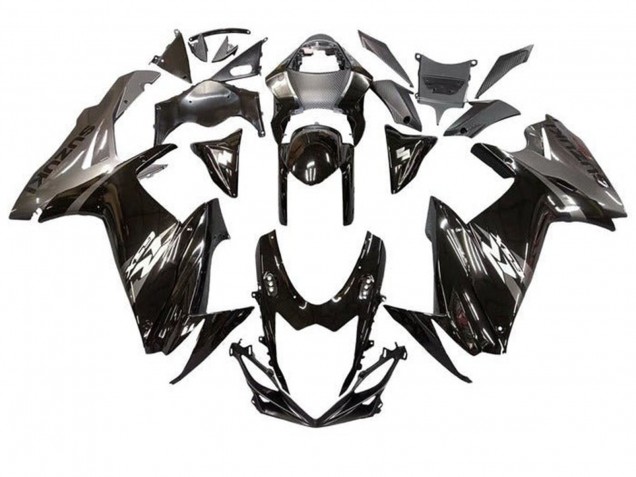 2011-2024 Suzuki GSXR 600 / GSXR 750 Motorcycle Fairings - Glossy Black Grey White Australia