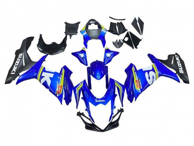 2011-2024 Suzuki GSXR 600 / GSXR 750 Motorcycle Fairings - White Blue Yellow Black Australia