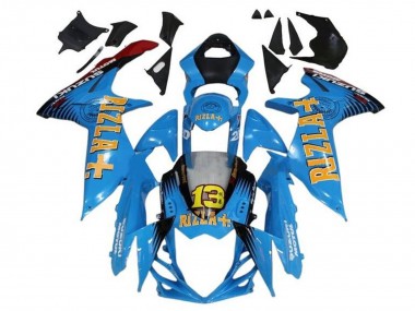 Affordable 2011-2024 Suzuki GSXR 600 / GSXR 750 Motorcycle Fairings - Blue Yellow Red Black Rizla 13 Australia