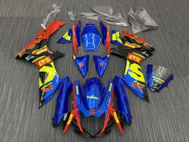 Affordable 2011-2024 Suzuki GSXR 600 / GSXR 750 Motorcycle Fairings - Blue Red Yellow Black Australia