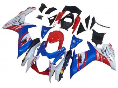 Affordable 2011-2024 Suzuki GSXR 600 / GSXR 750 Motorcycle Fairings - Blue White Red Motul Australia