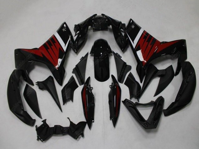 2009-2015 Yamaha FZ6R Motorcycle Fairings - Black Red White Australia