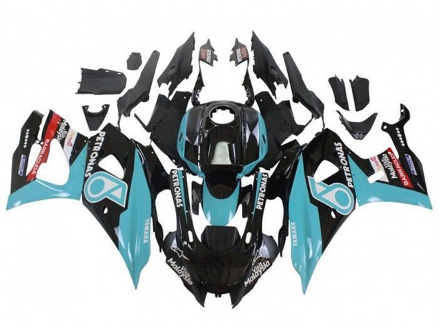 2021-2024 Yamaha YZF R7 Motorcycle Fairings - Black Blue Petronas Australia