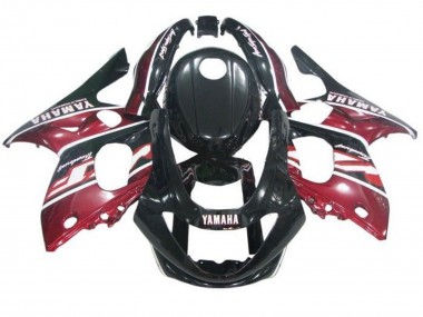 Affordable 1996-2007 Yamaha YZF600R Thundercat Motorcycle Fairings - Black Dark Red White Australia
