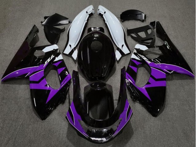 1996-2007 Yamaha YZF600R Thundercat Motorcycle Fairings - Glossy Black Purple White Australia
