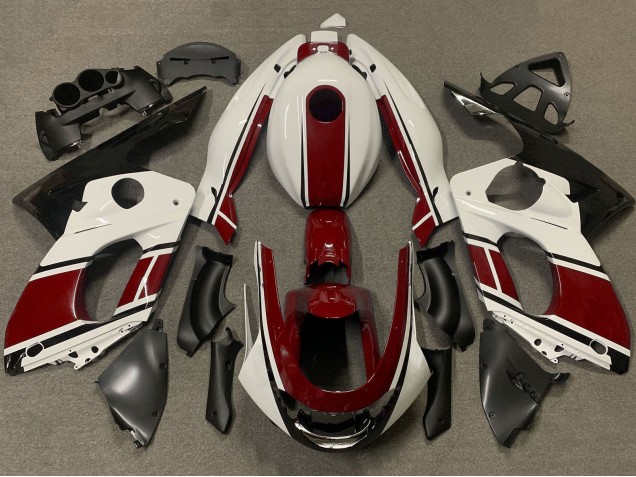 1996-2007 Yamaha YZF600R Thundercat Motorcycle Fairings - White Dark Red Australia