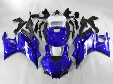 Affordable 2019-2021 Yamaha YZF R3/R25 Motorcycle Fairings - White Blue Matte Black Australia