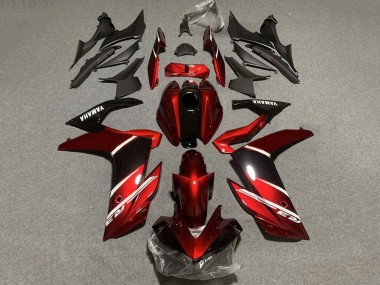 Affordable 2022-2024 Yamaha YZF R3/R25 Motorcycle Fairings - Red White Glossy Black Australia