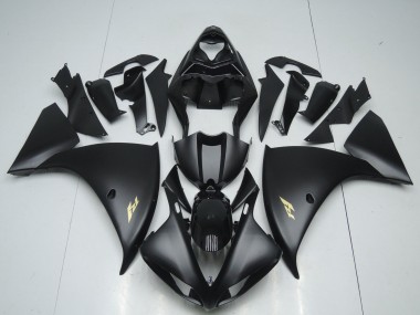 Affordable 2009-2011 Yamaha YZF 1000 R1 Motorcycle Fairings - Matte Black Gold Decal Australia