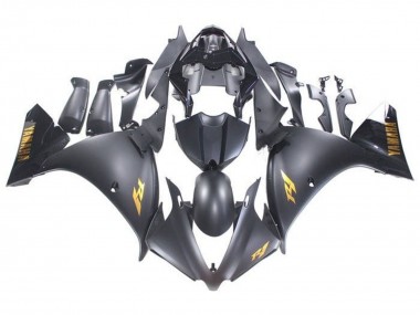 Affordable 2009-2011 Yamaha YZF 1000 R1 Motorcycle Fairings - Matte Black Gold Decals Australia