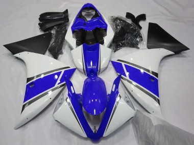 Affordable 2009-2011 Yamaha YZF 1000 R1 Motorcycle Fairings - White Blue Silver Matte Black Australia