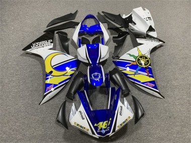 Affordable 2009-2011 Yamaha YZF 1000 R1 Motorcycle Fairings - White Blue Yellow Black Sun Moon Australia