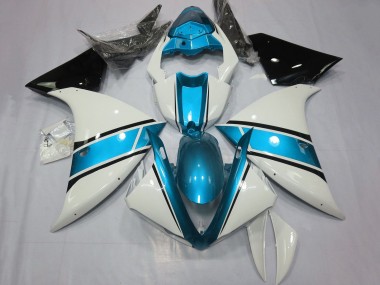 Affordable 2009-2011 Yamaha YZF 1000 R1 Motorcycle Fairings - White Light Blue Black Australia