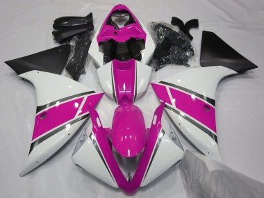 Affordable 2009-2011 Yamaha YZF 1000 R1 Motorcycle Fairings - White Pink Black Australia