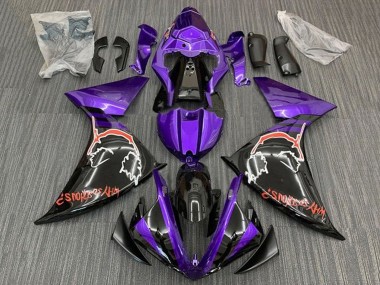 Affordable 2012-2014 Yamaha YZF 1000 R1 Motorcycle Fairings - Purple Glossy Black Red Joker Australia