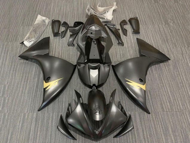 2012-2014 Yamaha YZF 1000 R1 Motorcycle Fairings - Matte Black Gold Australia