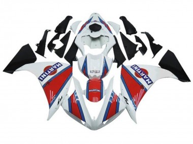 Affordable 2012-2014 Yamaha YZF 1000 R1 Motorcycle Fairings - White Red Blue Martini Australia