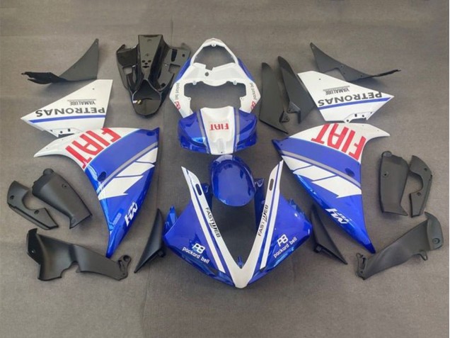 2012-2014 Yamaha YZF 1000 R1 Motorcycle Fairings - White Blue Red Fiat Australia