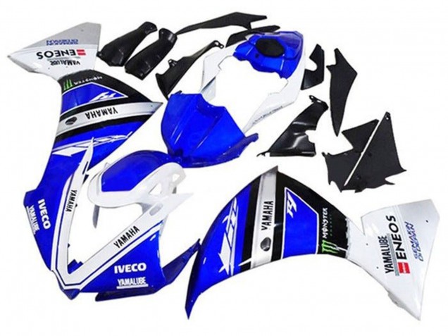 2012-2014 Yamaha YZF 1000 R1 Motorcycle Fairings - Blue White Black Green IVECO Yamalube Monster Australia