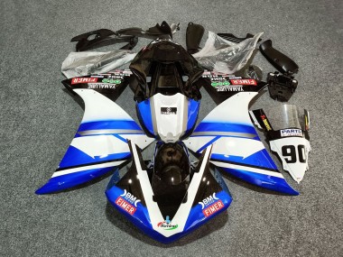 Affordable 2012-2014 Yamaha YZF 1000 R1 Motorcycle Fairings - White Blue Black Fimer Yamalube 90 Australia