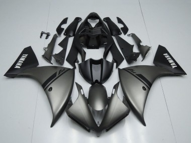 Affordable 2012-2014 Yamaha YZF 1000 R1 Motorcycle Fairings - Matte Grey Matte Black White Decals Australia