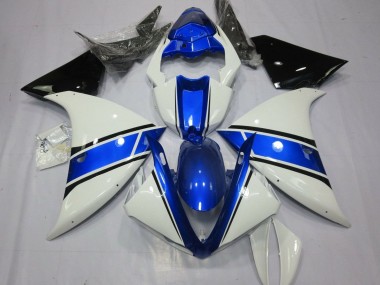 Affordable 2012-2014 Yamaha YZF 1000 R1 Motorcycle Fairings - White Blue Black Australia