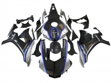 Affordable 2015-2019 Yamaha YZF 1000 R1 Motorcycle Fairings - Faux Carbon Fiber Silver Blue R1M Australia