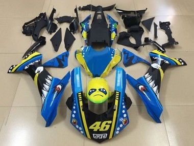 Affordable 2015-2019 Yamaha YZF 1000 R1 Motorcycle Fairings - Blue Yellow Black Shark 46 Australia