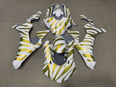 Affordable 2015-2019 Yamaha YZF 1000 R1 Motorcycle Fairings - White Gold Zebra Australia
