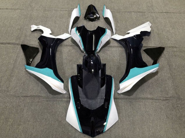 2015-2019 Yamaha YZF 1000 R1 Motorcycle Fairings - Black White Teal Blue Australia