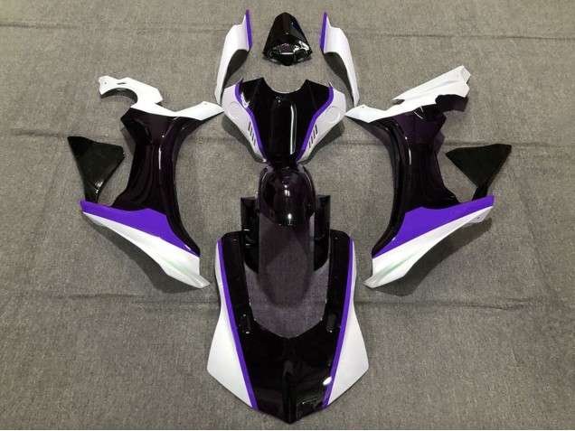 2015-2019 Yamaha YZF 1000 R1 Motorcycle Fairings - White Glossy Black Purple Australia